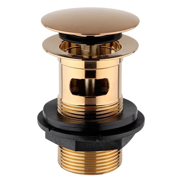 Arezzo Brushed Bronze Slotted Click Clack Basin Waste 1 Arezzo Brushed Bronze Slotted Click Clack Basin Waste