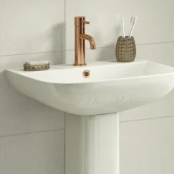Arezzo Brushed Bronze Basin Overflow Cover Insert Hole Trim