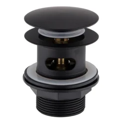 Arezzo Slotted Bath Waste With No Overflow Matt Black