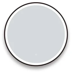 Arezzo Matt Black 700mm Round LED Illuminated Anti-Fog Bathroom Mirror 6 Arezzo Matt Black 700mm Round LED Illuminated Anti-Fog Bathroom Mirror -Bathroom Furniture Store arzim09mb d1