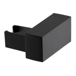 Arezzo Square Matt Black ABS Modern Wall Mounted Handset Holder