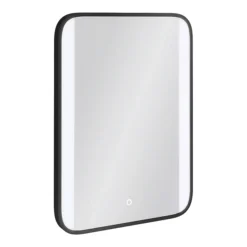 Arezzo Matt Black 500 X 700mm Rectangular LED Illuminated Anti-Fog Bathroom Mirror 7 Arezzo Matt Black 500 X 700mm Rectangular LED Illuminated Anti-Fog Bathroom Mirror -Bathroom Furniture Store az0227mb d2