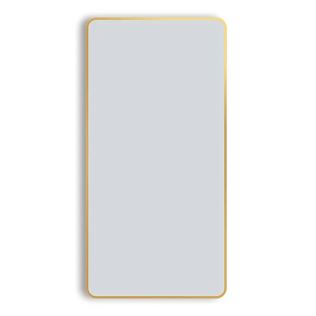 Arezzo Brushed Brass Framed Bathroom Mirror - 1400 X 700mm 5 Arezzo Brushed Brass Framed Bathroom Mirror - 1400 X 700mm - Image 5