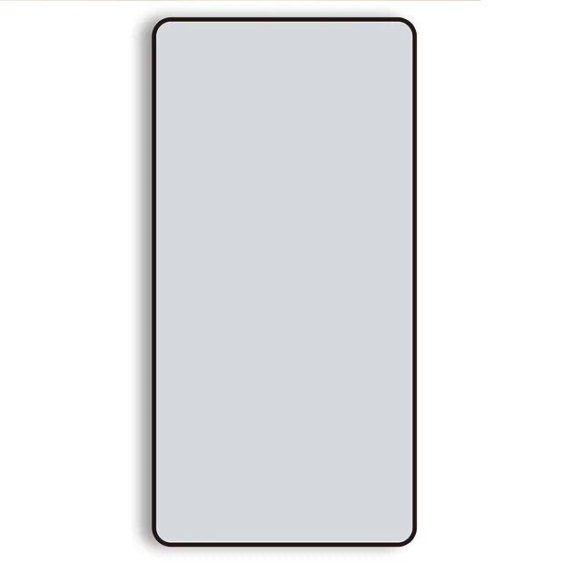Arezzo Matt Black Framed Bathroom Mirror - 1400 X 700mm 1 Arezzo Matt Black Framed Bathroom Mirror - 1400 X 700mm