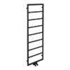 Arezzo Matt Black 1500 X 500 Ladder Heated Towel Rail