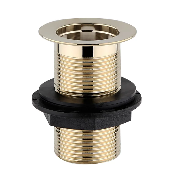 Arezzo Square Brushed Brass Unslotted Easy Clean Click Clack Basin Waste 3 Arezzo Square Brushed Brass Unslotted Easy Clean Click Clack Basin Waste - Image 3