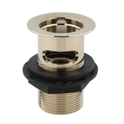 Arezzo Square Brushed Brass Slotted Easy Clean Click Clack Basin Waste -Bathroom Furniture Store az26ebb d1