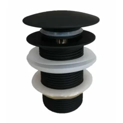 Bathroom Furniture Store 34 Arezzo Matt Black 380 X 560mm Oval Stainless Steel Counter Top Basin + Waste