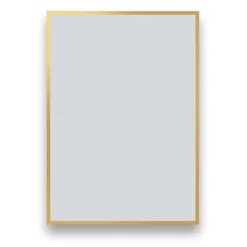 Arezzo Brushed Brass Square Edge 700 X 500 Mirror 5 Arezzo Brushed Brass Square Edge 700 X 500 Mirror -Bathroom Furniture Store az57bb d1d