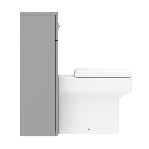 Arezzo 500 Matt Grey WC Unit With Cistern + Square Pan 6 Arezzo 500 Matt Grey WC Unit With Cistern + Square Pan - Image 6