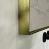 Arezzo Brushed Brass 600 X 800mm Rectangular Mirror