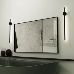 Arezzo Black 600 X 800mm Rectangular Mirror -Bathroom Furniture Store az6x8rmb d1