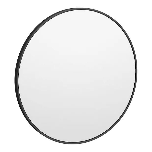 Arezzo Matt Black 800mm Round Mirror 2 Arezzo Matt Black 800mm Round Mirror - Image 2