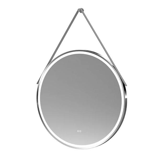 Arezzo Chrome 800mm Round LED Illuminated Anti-Fog Bathroom Mirror 2 Arezzo Chrome 800mm Round LED Illuminated Anti-Fog Bathroom Mirror - Image 2