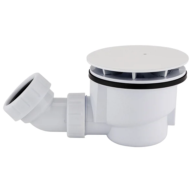 Arezzo Matt White 90mm High Flow Shower Tray Waste 1 Arezzo Matt White 90mm High Flow Shower Tray Waste