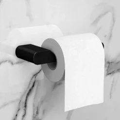 Arezzo Matt Black Toilet Roll Holder 6 Arezzo Matt Black Toilet Roll Holder -Bathroom Furniture Store azb165tr d1