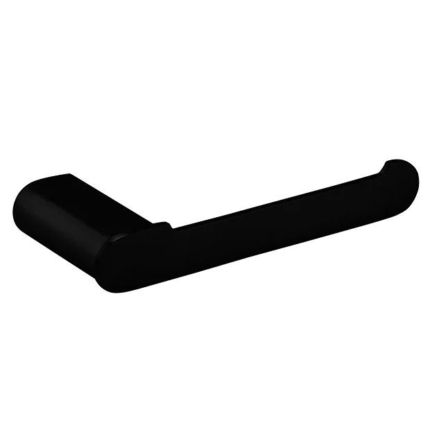 Arezzo Matt Black Toilet Roll Holder 4 Arezzo Matt Black Toilet Roll Holder - Image 4