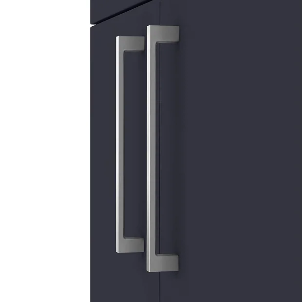 Arezzo 500 Matt Blue Floor Standing Vanity Unit With Chrome Handles 4 Arezzo 500 Matt Blue Floor Standing Vanity Unit With Chrome Handles - Image 4