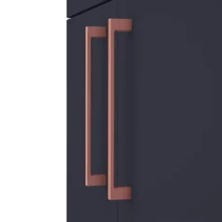 Arezzo 500 Matt Blue Floor Standing Vanity Unit With Rose Gold Handles