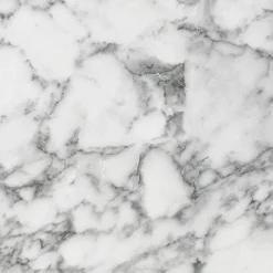 Arezzo Wall Hung Countertop Vanity Unit - Matt Blue - 600mm W. Matt White Marble Worktop & Chrome Handle