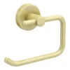 Arezzo Brushed Brass Round Toilet Roll Holder