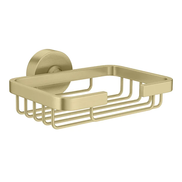 Arezzo Round Brushed Brass 4-Piece Bathroom Accessory Pack 1 Arezzo Round Brushed Brass 4-Piece Bathroom Accessory Pack