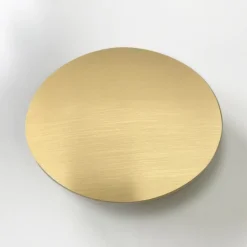 Arezzo Brushed Brass Curved Overflow Insert And Pop-Up Waste Cover