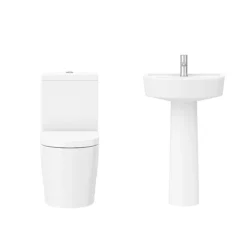 Arezzo B-Shaped Shower Bath Suite - 1700mm -Bathroom Furniture Store azbbs d3