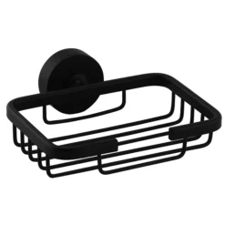 Arezzo Round Matt Black 4-Piece Bathroom Accessory Pack -Bathroom Furniture Store azbrdacd3