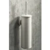 Arezzo Matt White Wall Mounted Toilet Brush + Holder