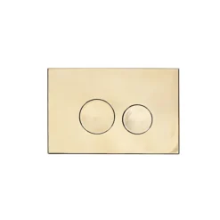 Arezzo Compact Concealed Cistern With Brushed Brass Flush Plate - Round Buttons 8 Arezzo Compact Concealed Cistern With Brushed Brass Flush Plate - Round Buttons -Bathroom Furniture Store azccbrar d1