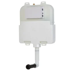 Arezzo Compact Concealed Cistern With Polished Chrome Flush Plate - Square Buttons -Bathroom Furniture Store azccchrs d2