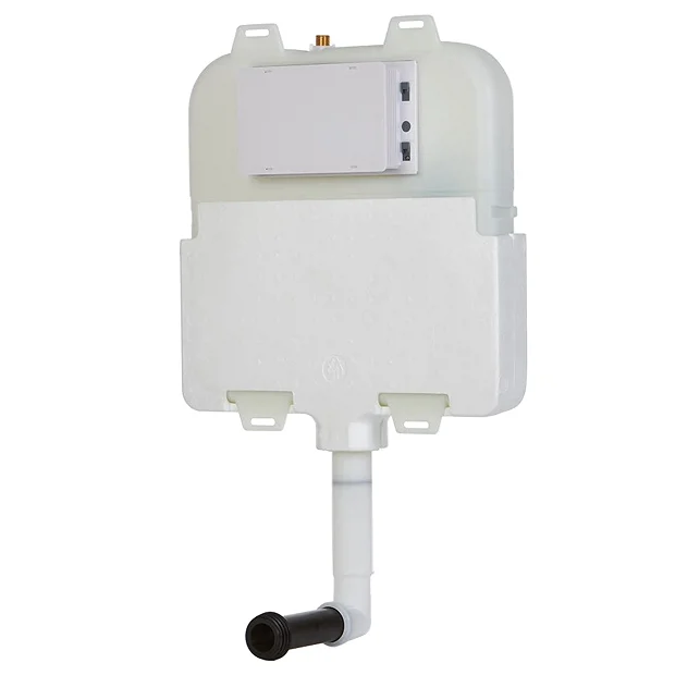 Arezzo Compact Concealed Cistern With Gold Flush Plate - Round Buttons 4 Arezzo Compact Concealed Cistern With Gold Flush Plate - Round Buttons - Image 4