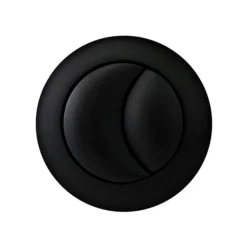 Arezzo Matt Black Cistern Flush Button - 48mm Hole -Bathroom Furniture Store azcfbmb d1
