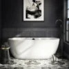 Arezzo Matt Black Freestanding Bath Tap With Shower Mixer