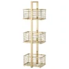 Arezzo 3-Tier Freestanding Shower Caddy Brushed Brass