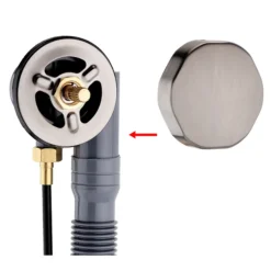 Arezzo Gunmetal Grey Bath Pop-up Waste & Overflow -Bathroom Furniture Store azgmbwd1