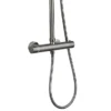 Arezzo Round Thermostatic Shower - Gunmetal Grey