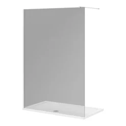 Arezzo 1400 X 800 Grey Tinted Glass Wet Room (inc. 1400 Screen + Tray)