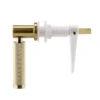 Arezzo Industrial Style Brushed Brass Knurled Grip Cistern Lever