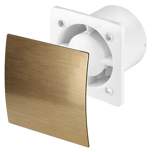 Arezzo 100mm Turbo Extractor Fan - Pull Cord Switch - Gold 2 Arezzo 100mm Turbo Extractor Fan - Pull Cord Switch - Gold - Image 2