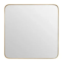 Arezzo Medium 400 X 400 Gold Frame Square Wall Mirror -Bathroom Furniture Store azm842 d1