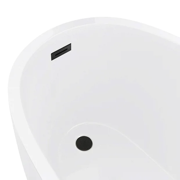 Arezzo Matt Black Curved Overflow Insert And Pop-Up Waste Cover 2 Arezzo Matt Black Curved Overflow Insert And Pop-Up Waste Cover - Image 2