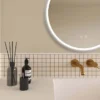 Arezzo 600mm Round Colour Changing LED Illuminated Bathroom Mirror With Bluetooth + Anti-Fog