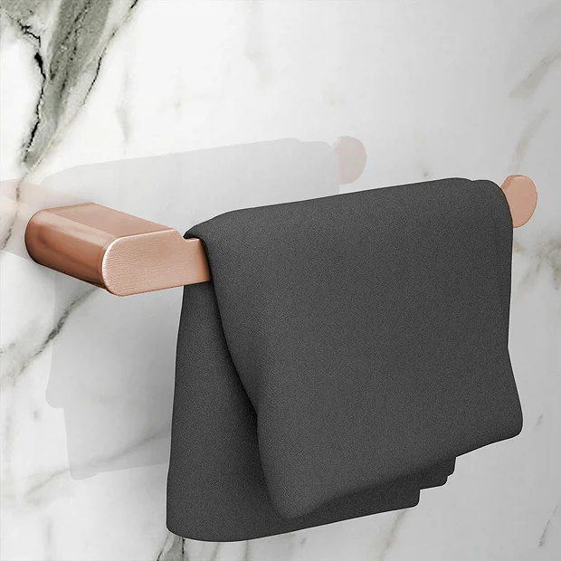 Arezzo Rose Gold 220mm Towel Rail 1 Arezzo Rose Gold 220mm Towel Rail