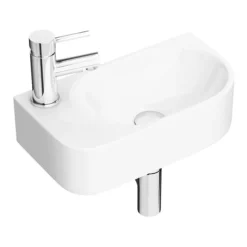 Arezzo Round Cloakroom Suite (Toilet + Basin) 5 Arezzo Round Cloakroom Suite (Toilet + Basin) -Bathroom Furniture Store azrdcsd3