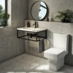 Arezzo Square Close Coupled Toilet + Soft Close Seat 9 Arezzo Square Close Coupled Toilet + Soft Close Seat -Bathroom Furniture Store azsqcc d3