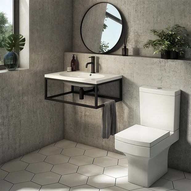 Arezzo Square Close Coupled Toilet + Soft Close Seat 4 Arezzo Square Close Coupled Toilet + Soft Close Seat - Image 4