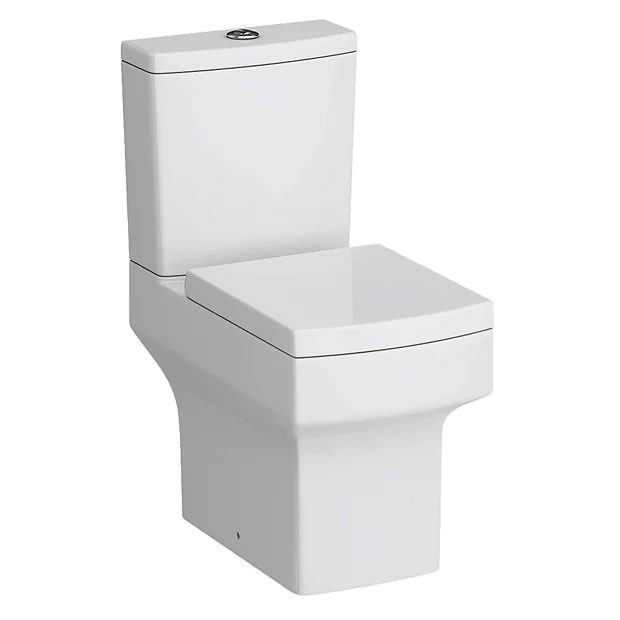 Arezzo Square Close Coupled Toilet + Soft Close Seat 1 Arezzo Square Close Coupled Toilet + Soft Close Seat