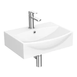 Arezzo Square Cloakroom Suite (Toilet + Basin) -Bathroom Furniture Store azsqcs d3